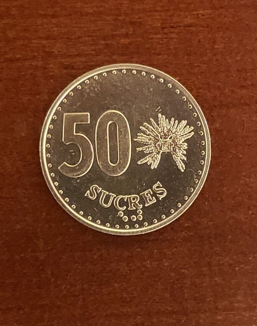 1991 Ecuador 50 Sucres Coin