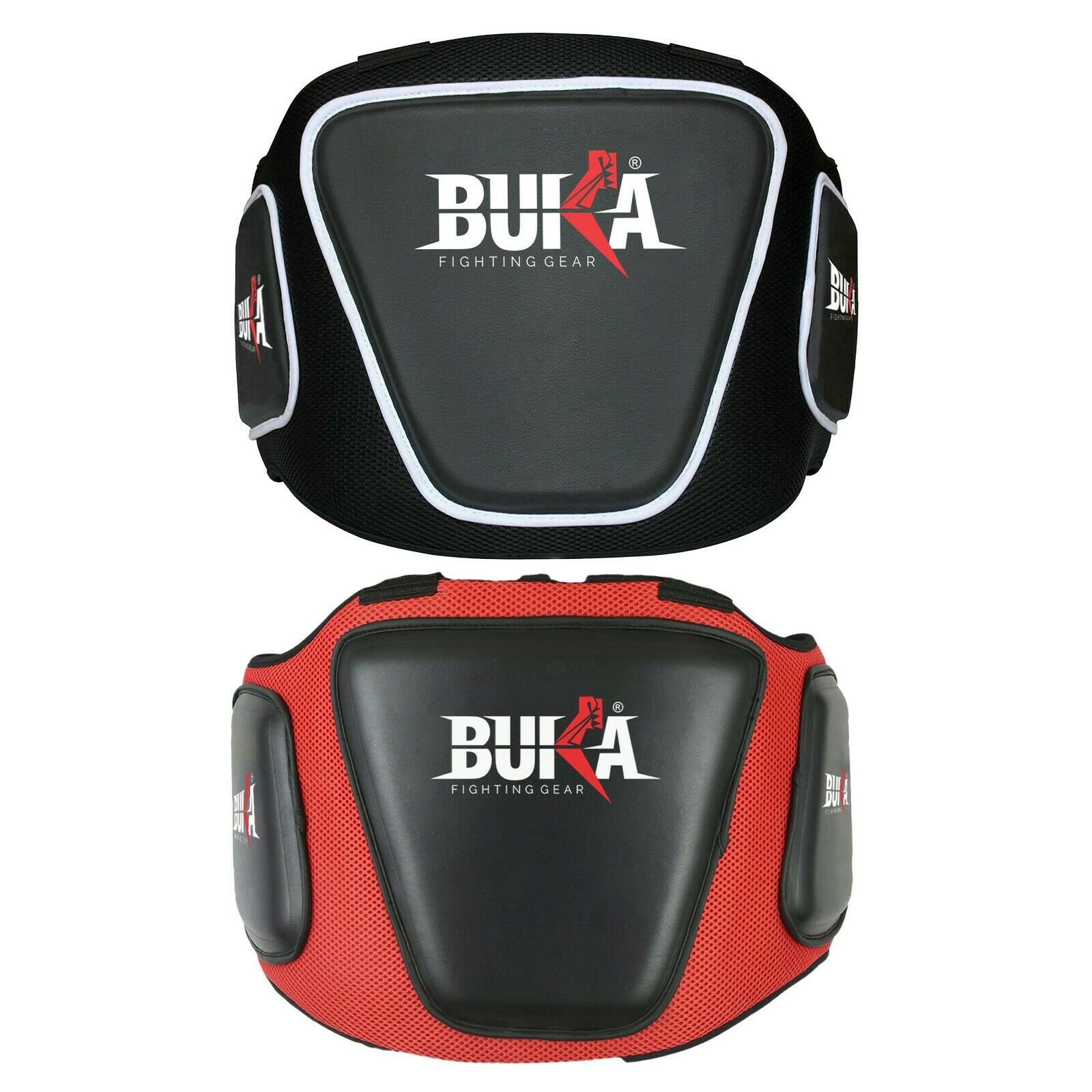 Buka Boxing Belly Pad Body Protector Mma Muay Thai Taekwondo Training Rib Shield