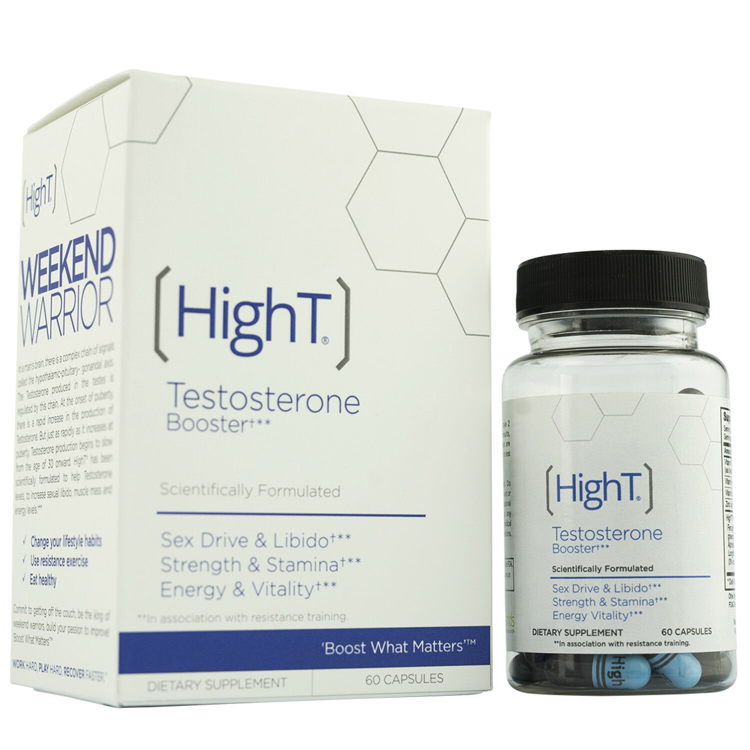 High T Testosterone Booster Supplement, 60ct.