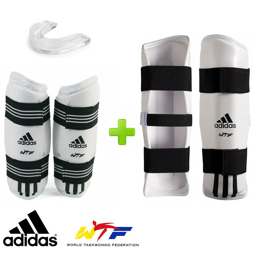 New! Adidas Taekwondo Wtf Competition Sparring Gear Set W/ Mouthguard